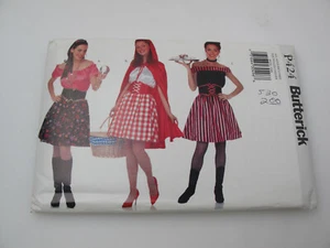 Butterick P424 Kostüm - Rotkäppchen, Zigeuner, Schraubenschlüssel Größe: XS-XL (U) - Bild 1 von 5