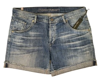 Citizens of Humanity 5” Blue Skyler Denim Shorts Jean Anthropologie Size 31 - Image 1 of 4