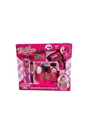 Girls Little Barber Beauty Salon Fashion Pretend Kiddie Toy Play Set 13 Pieces - Image 1 of 4