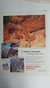 1956 Union Pacific Railroad Railway Southern Utah Arizona vintage ad - Picture 1 of 1