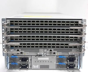 Cisco Nexus N9K-C9504 2x SUP 128x 40Gbit QSFP+ Network Switch Configuration - Afbeelding 1 van 1