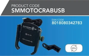 CELLULARLINE UNIVERSAL HALTERUNG LENKER SMARTPHONE TELEFON MOTORRAD CRAB USB - Bild 1 von 1