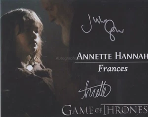 Julian Glover & Annette Hannah HAND SIGNED 8x10 Foto Game of Thrones, Autogramm - Bild 1 von 1