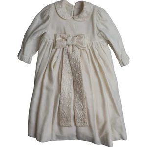DOLCE & GABBANA Kids Dress Off White Velvet Collared s. Tag 9 Years RRP 1120usd - Picture 1 of 6