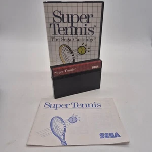 JEU SEGA MASTER SYSTEM SUPER TENNIS ★ COMPLET BOÎTE & NOTICE ★ NON TESTÉ ✅ - Imagen 1 de 4