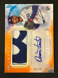 Dennis Santana 2019 Topps Inception Rookie Auto Relic RPA Red /25 - Picture 1 of 2