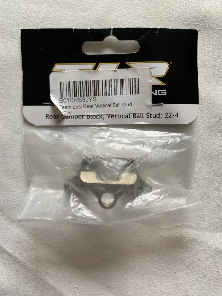TLR334026 Team Losi Racing Rear Camber Block, Vertical Ball Stud: 22-4 NEW - Image 1 of 2