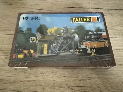 FALLER B-145 H0 Locomotive Station D'Essence en Emballage D'Origine Inutilisé - Photo 1/2
