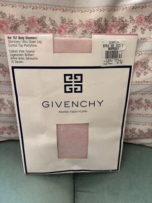 NIP GIVENCY Body Gleamers shimmery ultra control top pantyhose pink Size B - Image 1 of 4