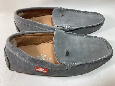 Mocasines de gamuza Giorgio Armani para hombre gris UE 45,5 EE. UU. 11,5 USADOS Foto 1 de 4