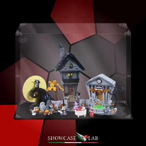TECA IN PLEXIGLASS ACRILICO-SHOWCASE-PER SET LEGO 21351-Nightmare Before Christm - Foto 1 di 3