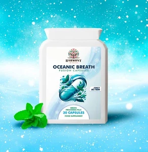 Oceanic Breath Fusion Capsules 30 - Fresh Kissable Breath - Feel Confident - Picture 1 of 3