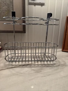 Asciugacapelli da Porta e Accessori Bagno Cestino da Appendere Portaoggetti - Foto 1 di 6