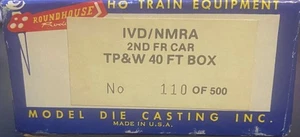 Roundhouse HO - 40' Boxcar IVD/NMRA 2nd FR Car TP&W 1001 - 110 - SWD3 - Picture 1 of 2