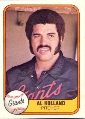 Al Holland 1981 Fleer #445 Rookie San Francisco Giants - Image 1 of 2