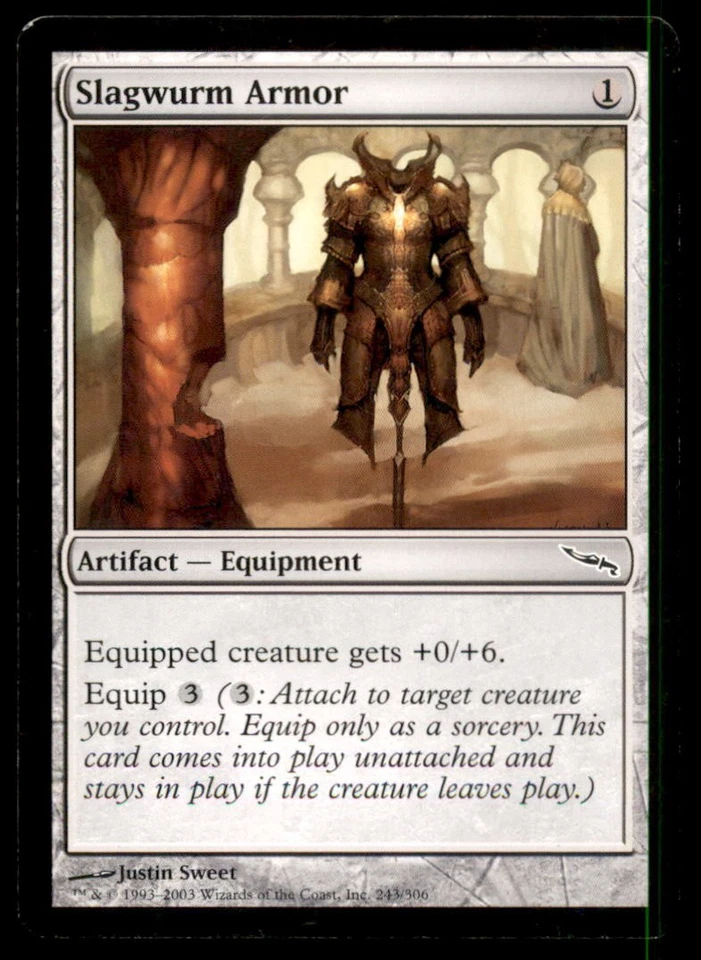 MTG Slagwurm Armor LP Light Play Mirrodin [5139] - Image 1 of 1