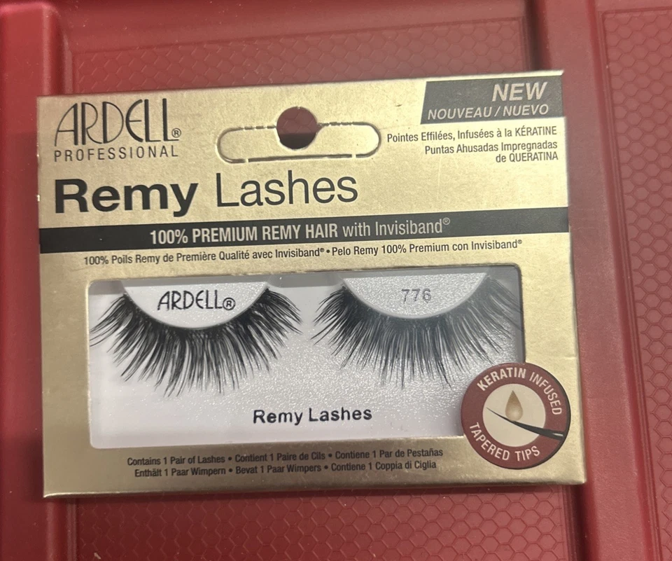 Ardell Remy Lashes #776 Black 100% Remy Hair with Invisiband Sealed [Brand New] - Image 1 of 1