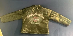 Girls Size 4 Pink And Black Harley Davidson Motorcycles Jacket - Picture 1 of 5