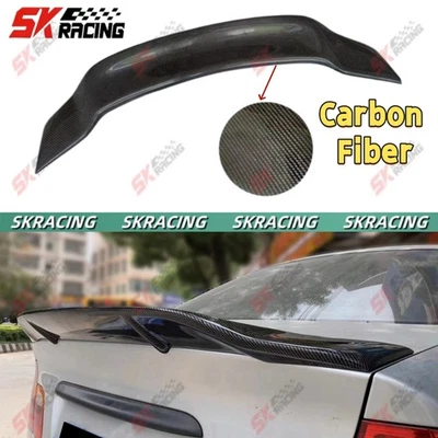 Rear Spoiler Wing Forged/Carbon Fiber/Glossy Black Fits BMW M3 E46 Coupe 2001-06 - Image 1 of 4