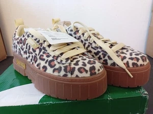 Puma Womens Size US 7.5 Mayze SE Platform Gold Leopard Fashion Sneakers - NEW!! - Picture 1 of 9