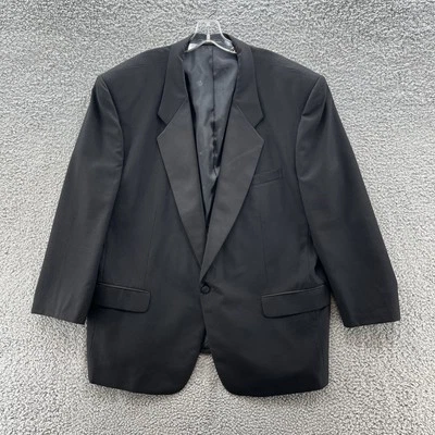 Chaqueta de Esmoquin Pierre Balmain De Colección Para Hombres 48S Negra Lana Pecho Único Un Botón Foto 1 de 4