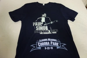 Paul Simon Concert Homeward Bound Farewell Tour 2018 T Shirt Medium Blue - Picture 1 of 2