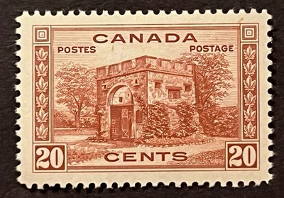 Travelstamps: Canada Stamps Scott #243 - 20c Fort Garry Gate Mint MOGH - Image 1 of 4