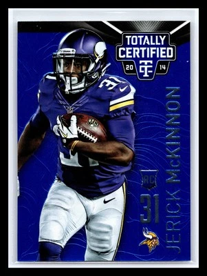 2014 Panini Totally Certified #131 Jerick McKinnon Platinum Blue /50 Rookie RC - Image 1 of 2