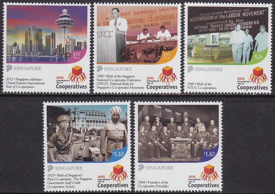Singapore 2012 MNH (1902-1906) Year of Cooperatives - Image 1 of 1