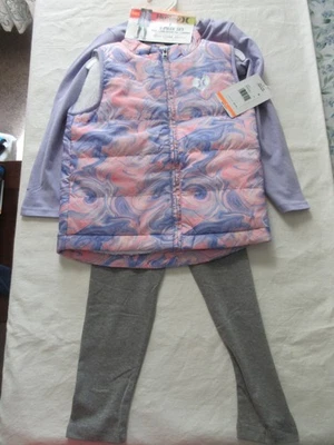Camisa Chaleco Pantalones Conjunto Hurley 3 Piezas Niña Pequeña Talla 4T NUEVO NUEVO CON ETIQUETAS Foto 1 de 4