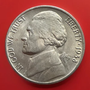 1938 D Jefferson Nickel BU Uncirculated 5c Coin Sold As Pictured 1063 - Picture 1 of 6