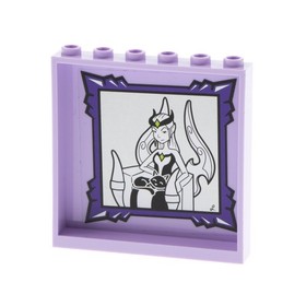 1x Lego Panels 1x6x5 Lavender Sticker Image Elves Ragana Jynx 41180 59349pb115