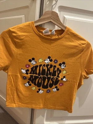 Disney Mickey Mouse T-Shirt, Primark Orange Medium - Image 1 of 4