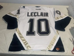 John Leclair Pittsburgh Penguins Ccm Trikot Herren Medium genäht sauber weiß Mikrofon - Bild 1 von 12
