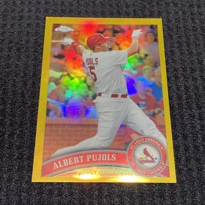 Albert Pujols 2011 Topps Chrome #150 GOLD /50 Refractor St. Louis Cardinals AF73 - Picture 1 of 3