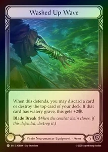 Flesh And Blood TCG Washed Up Wave Armor Deck AGB006 Near Mint Cold Foil - Bild 1 von 1