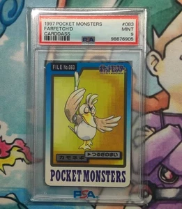 PSA 9 Farfetch'd 083 Carddass Pokemon Card Vending 1997 Pocket Monsters - Picture 1 of 2