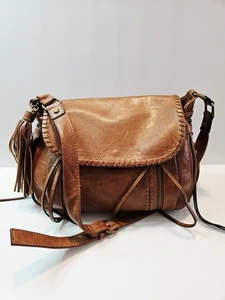 Steve Madden Tassel Faux Leather Boho Chic Crossbody Bag EUC  - Picture 1 of 21