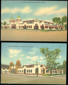 2 CARTOLINE - TABERNACOLO DELLA CULLA, INDIANAPOLIS, IN - Foto 1 di 1