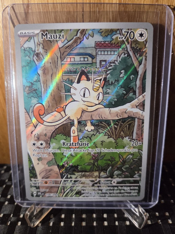 Mauzi 106/094 Illustration Rare Pokémon Karte 💯 Boosterfrisch  - Bild 1 von 1
