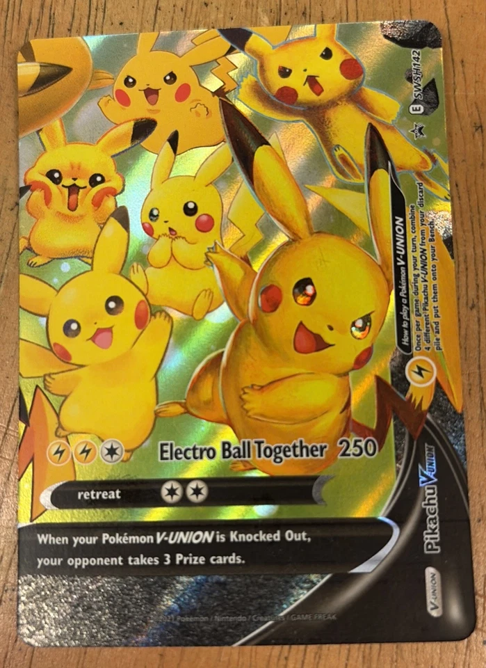 Pikachu V-Union SWSH142 SWSH: Sword & Shield Promo Cards Holo - Image 1 of 2