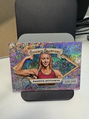 2025 Upper Deck Goodwin Champions Dakota Ditcheva 86 Pink Confetti Parallel /149 - Image 1 of 2