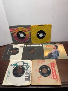 Lot of vintage Elvis Presley 45 records RCA VICTOR SEE DESCRIPTION FOR TITLES - Picture 1 of 5