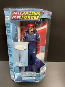 H.M. Armed Forces RAF Falcons Parachutist Figure with Parachute (box Damage) - Picture 1 of 7