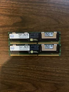 2GB (1GBx2) SNP9F030CK2/2G DELL 2GB PC2-5300 667 MHz DDR2 MEMORY KIT FB-Dimm - Picture 1 of 1