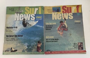 Set of 2 Vintage Surf News Magazines Deconstruct 2001 August 8/1/01 July 7/1/01 - Picture 1 of 12