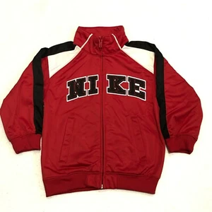 Youth Kids Toddler Boys Size 4 4T Nike Red Spring SPELLOUT Track Jacket - Picture 1 of 11