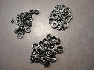 75 pcs 1/8 3/16 1/4 emblem name plate letter thread cutting nut assortment M - Picture 1 of 4