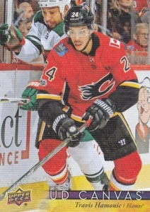 TRAVIS HAMONIC 2017-18 17-18 UPPER DECK 2 CANVAS PARALLEL #C132 FLAMES - Picture 1 of 1