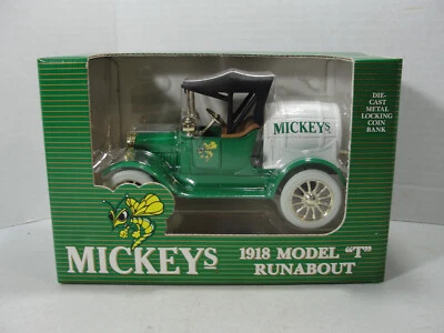 Ford Modelo T Runabout 1995 Ertl Bank F776/G. Heileman Brewing Mickey's 1918 Foto 1 de 4